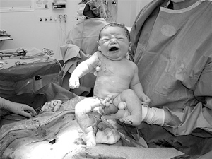 Newborn baby - just born