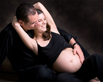 maternity portrait with husband
