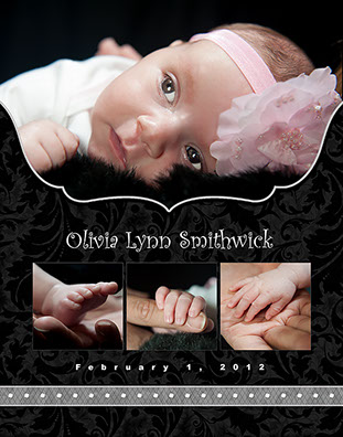 Newborn baby portrait collage