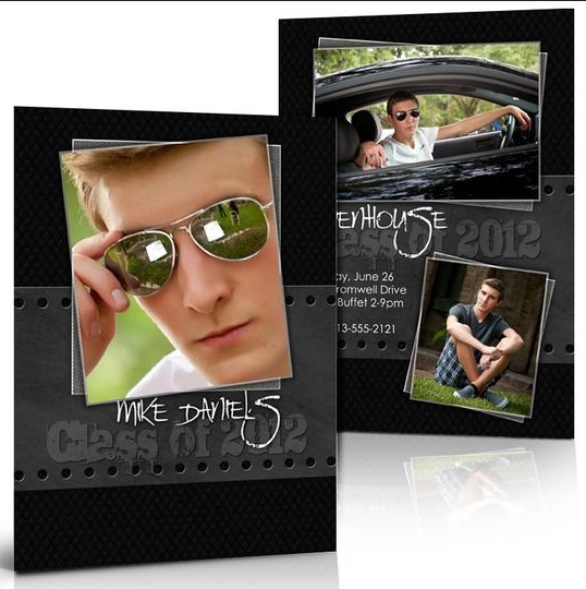Double-Sided Photo Graduation Announcement