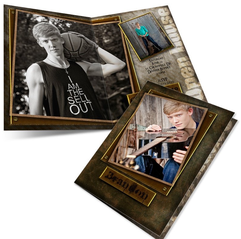 4- Sided Folded Photo Graduation Announcements