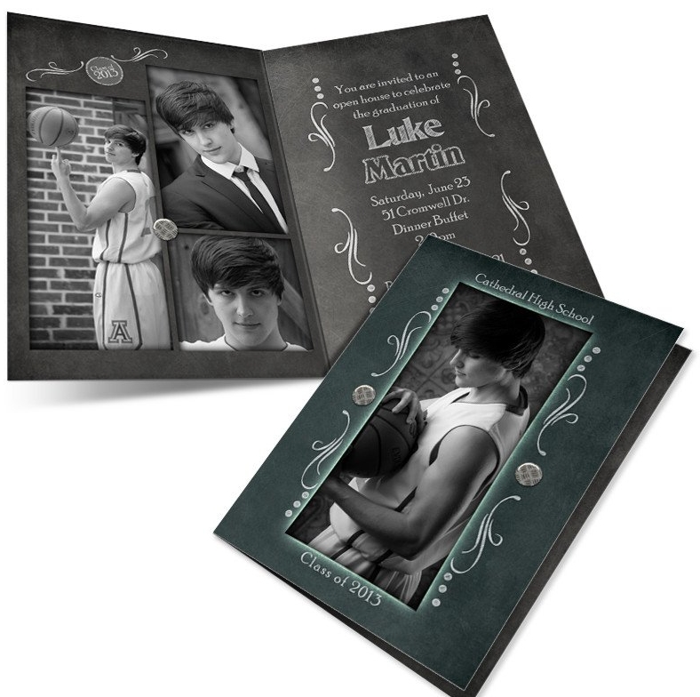 4- Sided Folded Photo Graduation Announcements