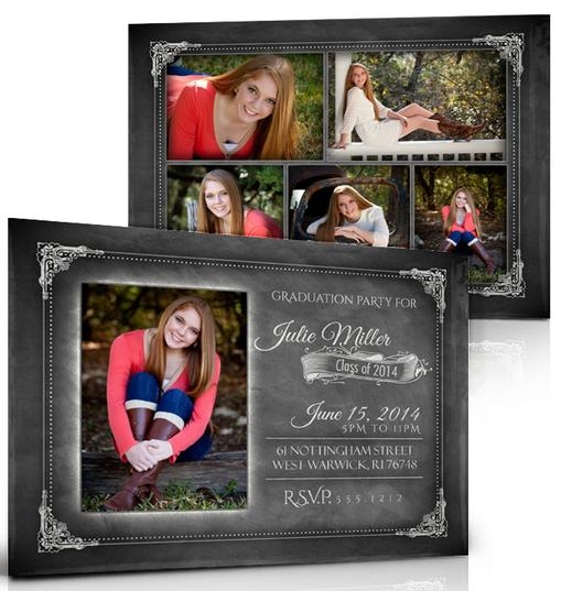 Double-Sided Photo Graduation Announcement