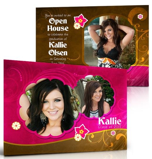 Double-Sided Photo Graduation Announcement