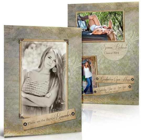 Double-Sided Photo Graduation Announcement