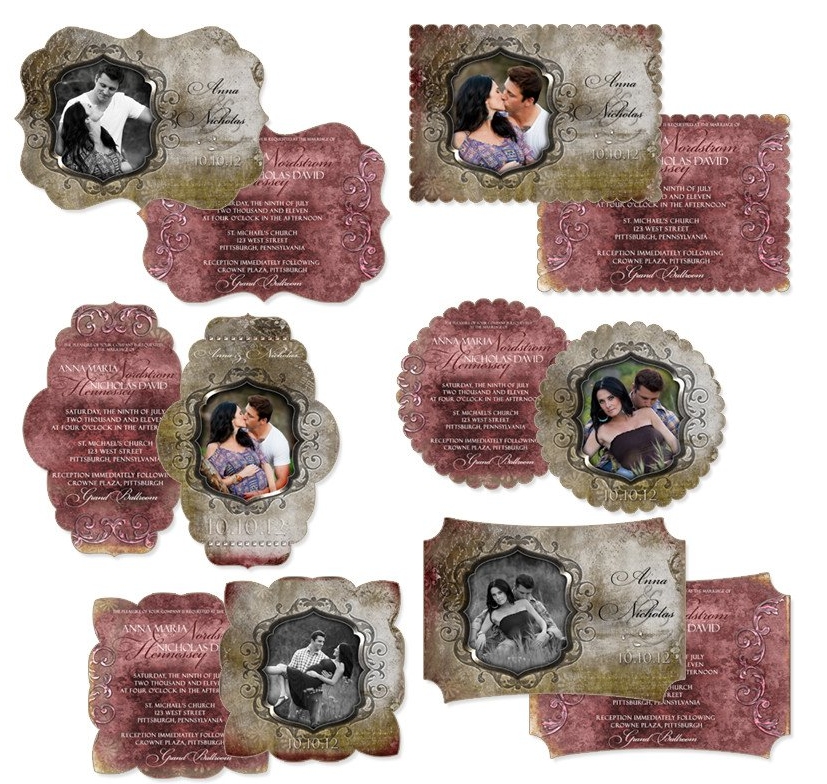 Photo wedding invitation