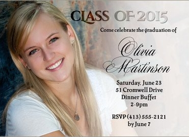 5x7 Graduation Photo Announcement