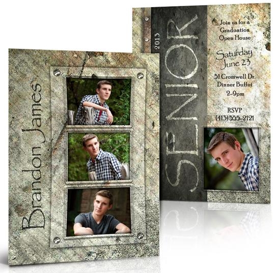 Double-Sided Photo Graduation Announcement