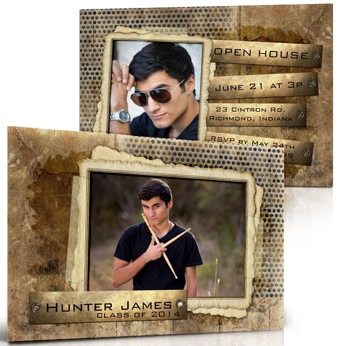 Double-Sided Photo Graduation Announcement