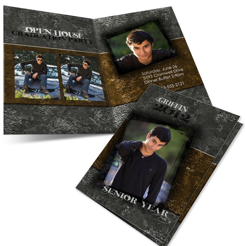 4- Sided Folded Photo Graduation Announcements