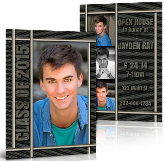 Double-Sided Photo Graduation Announcement