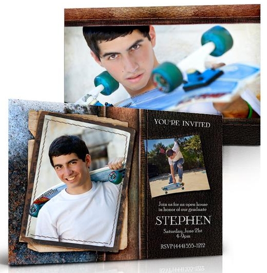Double-Sided Photo Graduation Announcement
