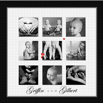 newborn baby portrait collage