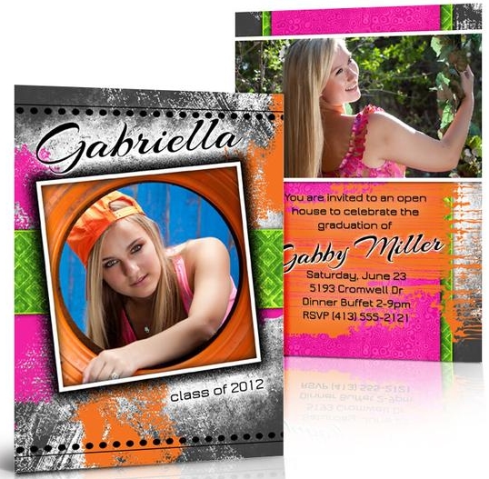 Double-Sided Photo Graduation Announcement