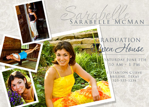 5x7 Graduation Photo Announcement