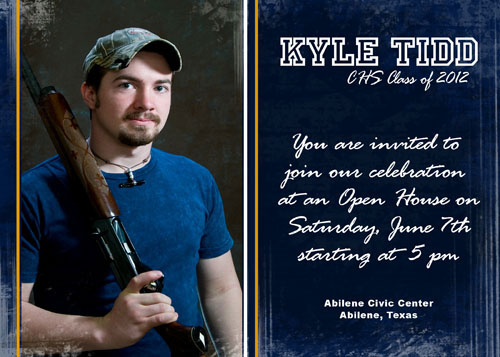 5x7 Graduation Photo Announcement