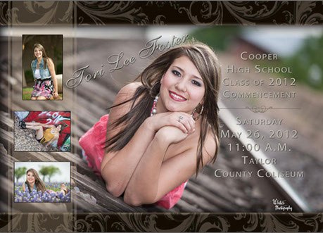 5x7 Graduation Photo Announcement