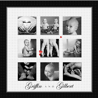children's portrait collage