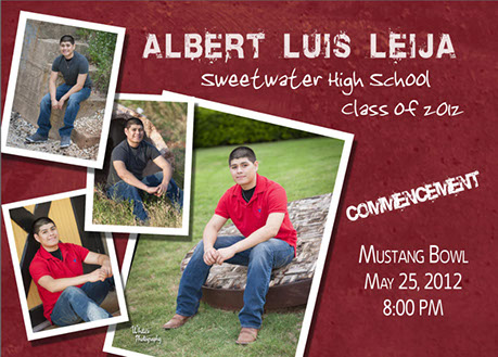 5x7 Graduation Photo Announcement
