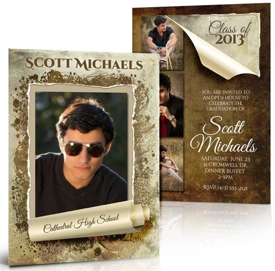Double-Sided Photo Graduation Announcement