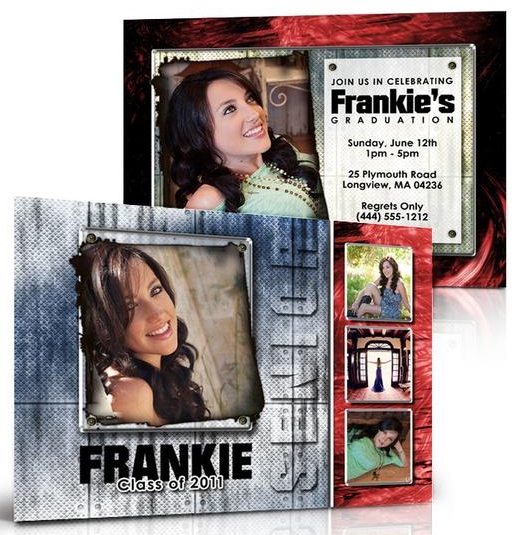 Double-Sided Photo Graduation Announcement