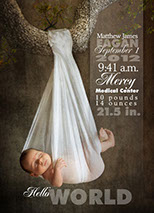 photo birth announcement
