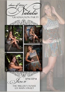 5x7 Graduation Photo Announcement