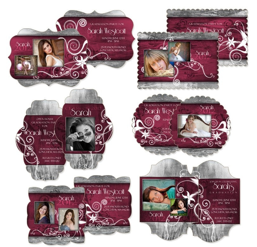 Die-Cut Photo Graduation Announcements