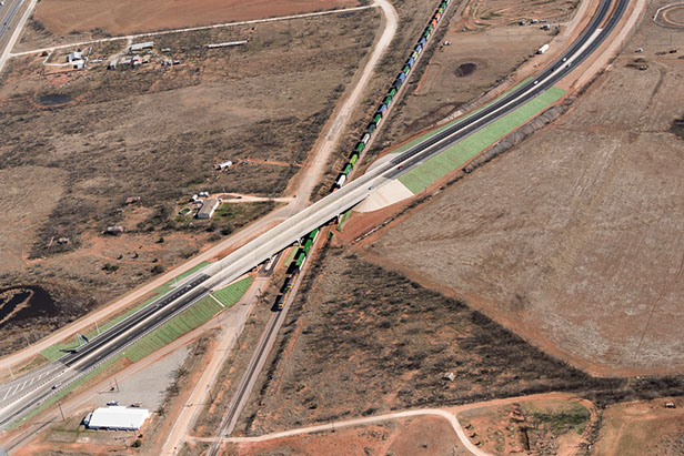 Aerial photo of I-20 Bridge Replacement - Abilene, TX