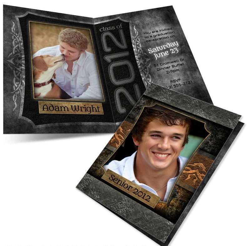 4- Sided Folded Photo Graduation Announcements