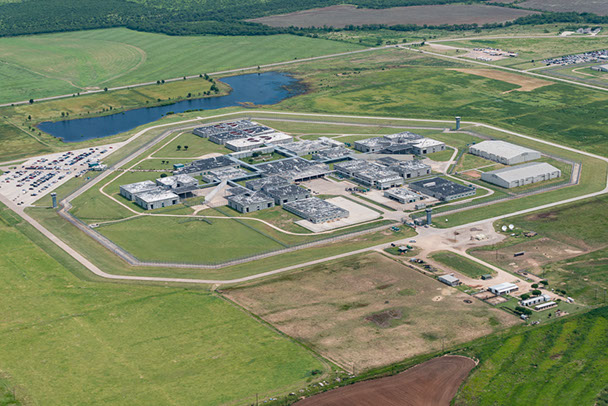 aerial photo of Abilene Waste Water Treatment Plant